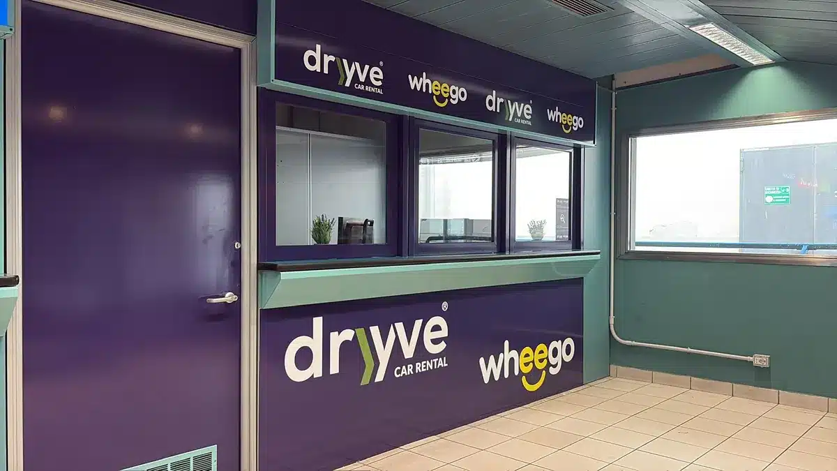 Banco noleggio auto Dryyve all’aeroporto di Torino Caselle